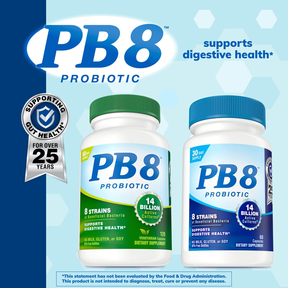 Nutrition Now PB 8 bottle promotes dairy-free and gluten-free features