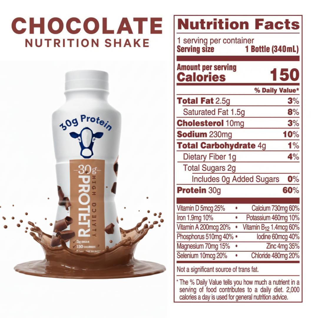 Nutrition-Plan eight-pack ready-to-drink bottles for on-the-go protein