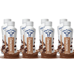 Nutrition-Plan milk chocolate bottle showing 30 g protein for post-workout recovery
