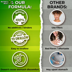 Nutrition Restore organic ingredients bottle scene suggests clean, plant-based immune support.