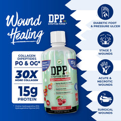 Nutritional Designs DPP Dipeptide Power on kitchen counter illustrating easy use