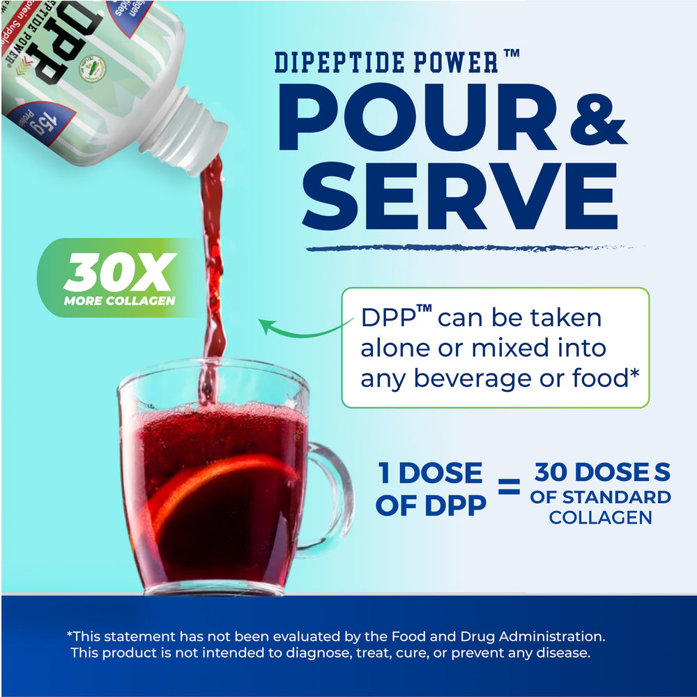 Nutritional Designs DPP Dipeptide Power bottle with vitamin icons for nutrition support