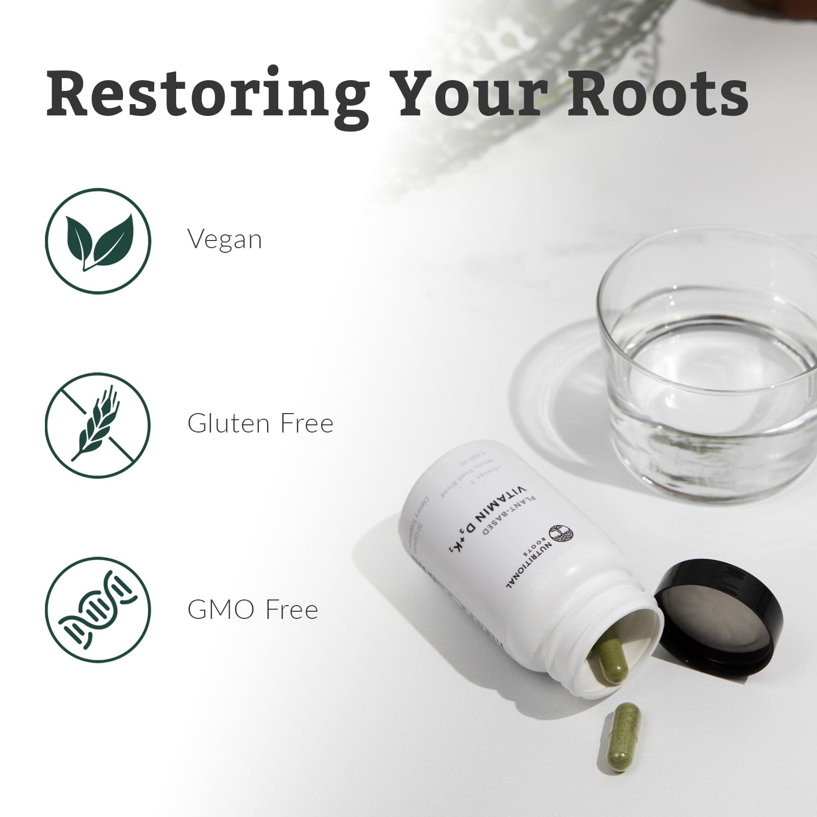 Nutritional Roots daily capsules for convenient daily use