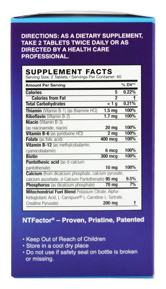 Nutritional Therapeutics Healthy Aging NTFactor capsules offering cellular energy support.