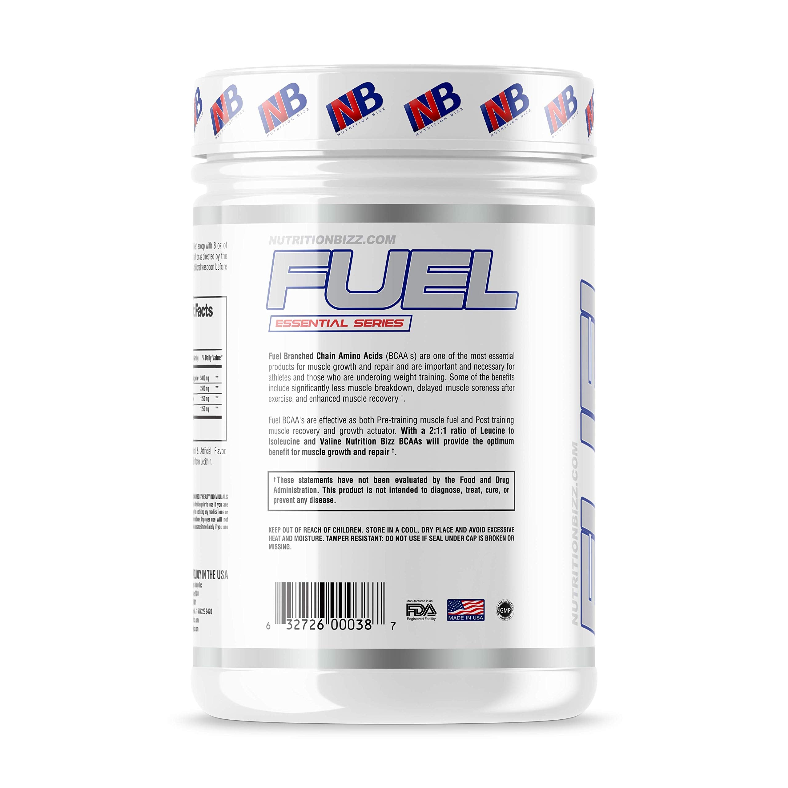 NutritionBizz BCAA Bebida post-entrenamiento mejora resistencia durante sesiones intensas.