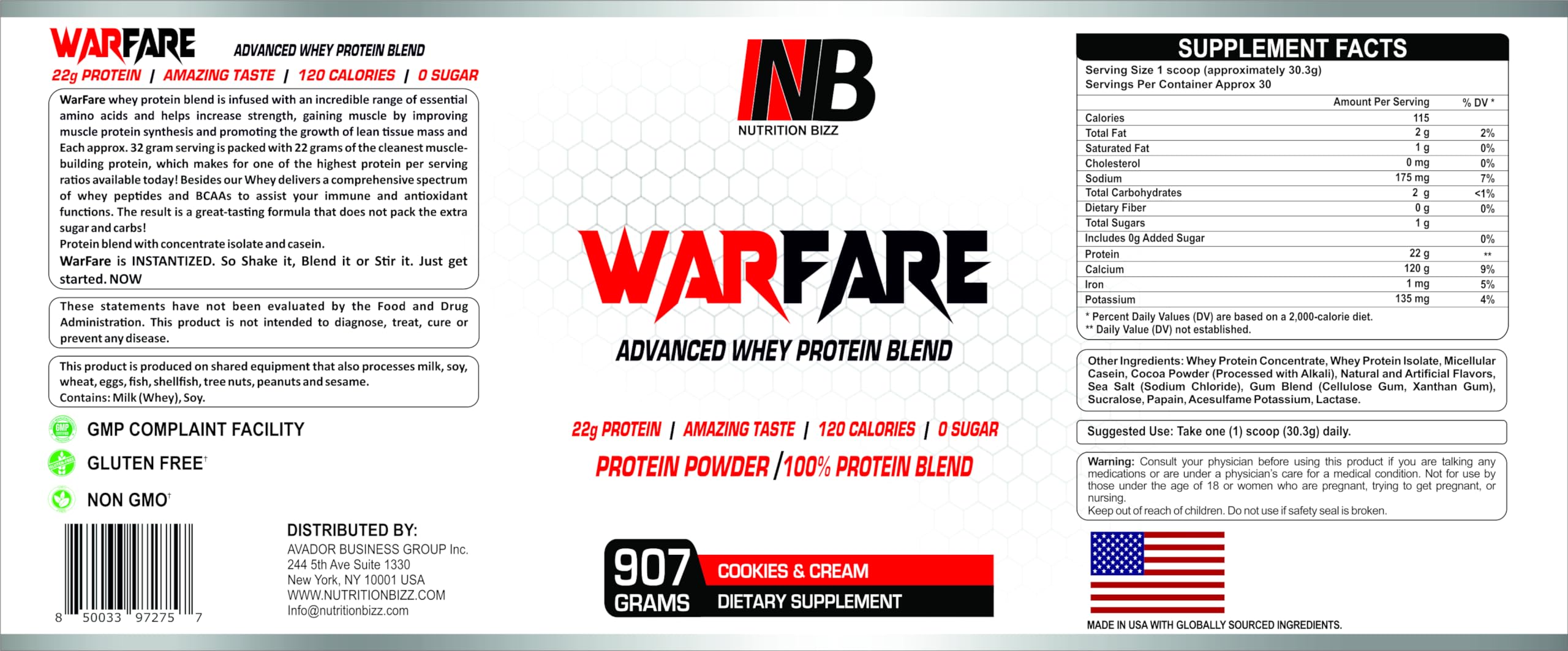 NutritionBizz Warfare shake glass demonstrates easy mixing for quick recovery shakes.