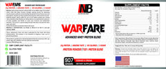 NutritionBizz Warfare shake glass demonstrates easy mixing for quick recovery shakes.