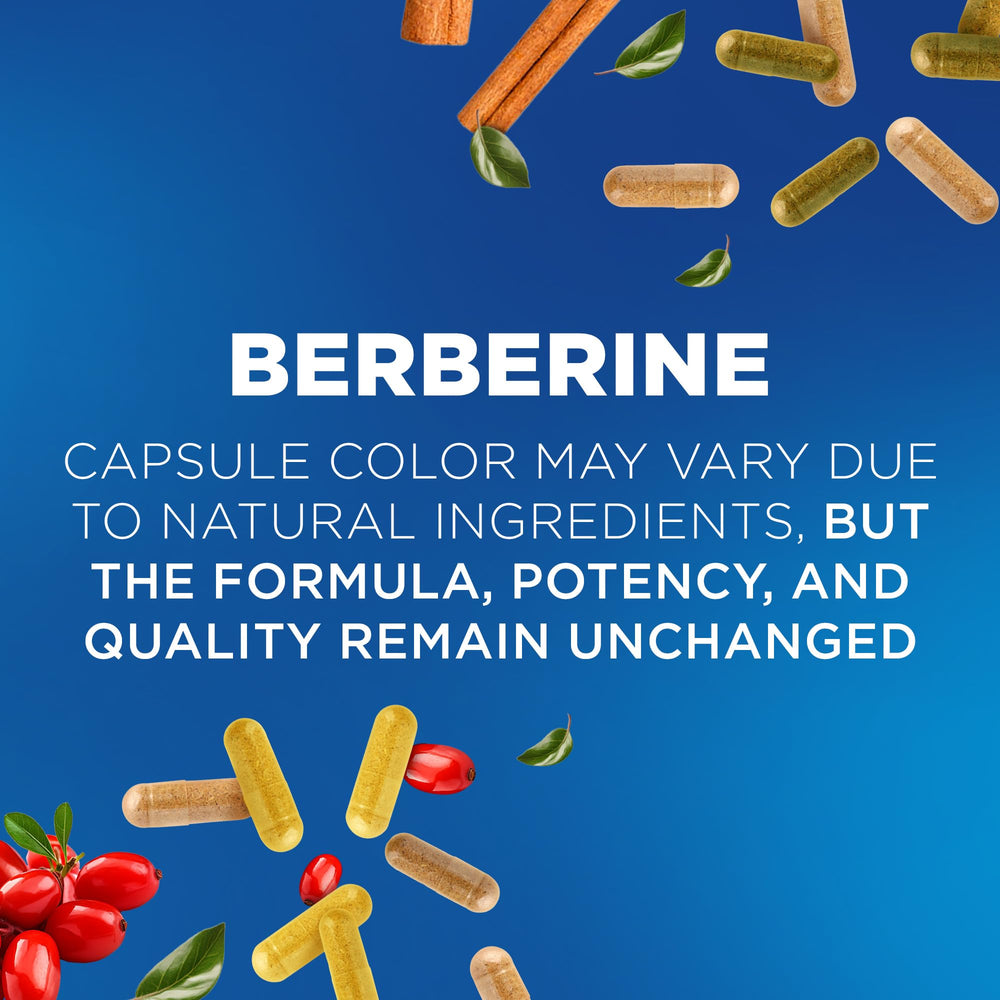 Nutrivein Berberine Cinnamon label indicating blend for sugar metabolism