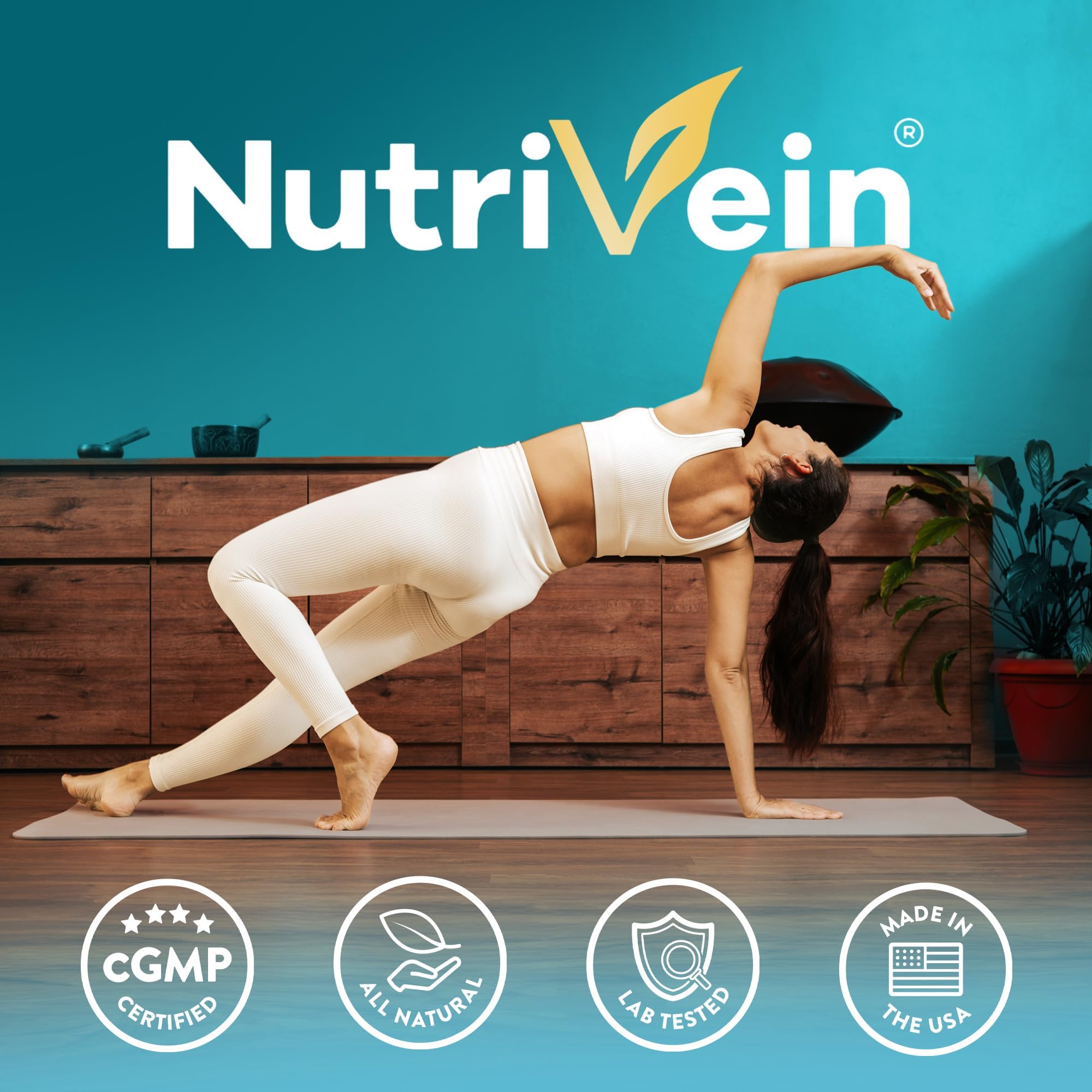 Nutrivein daily sea moss routine on kitchen counter