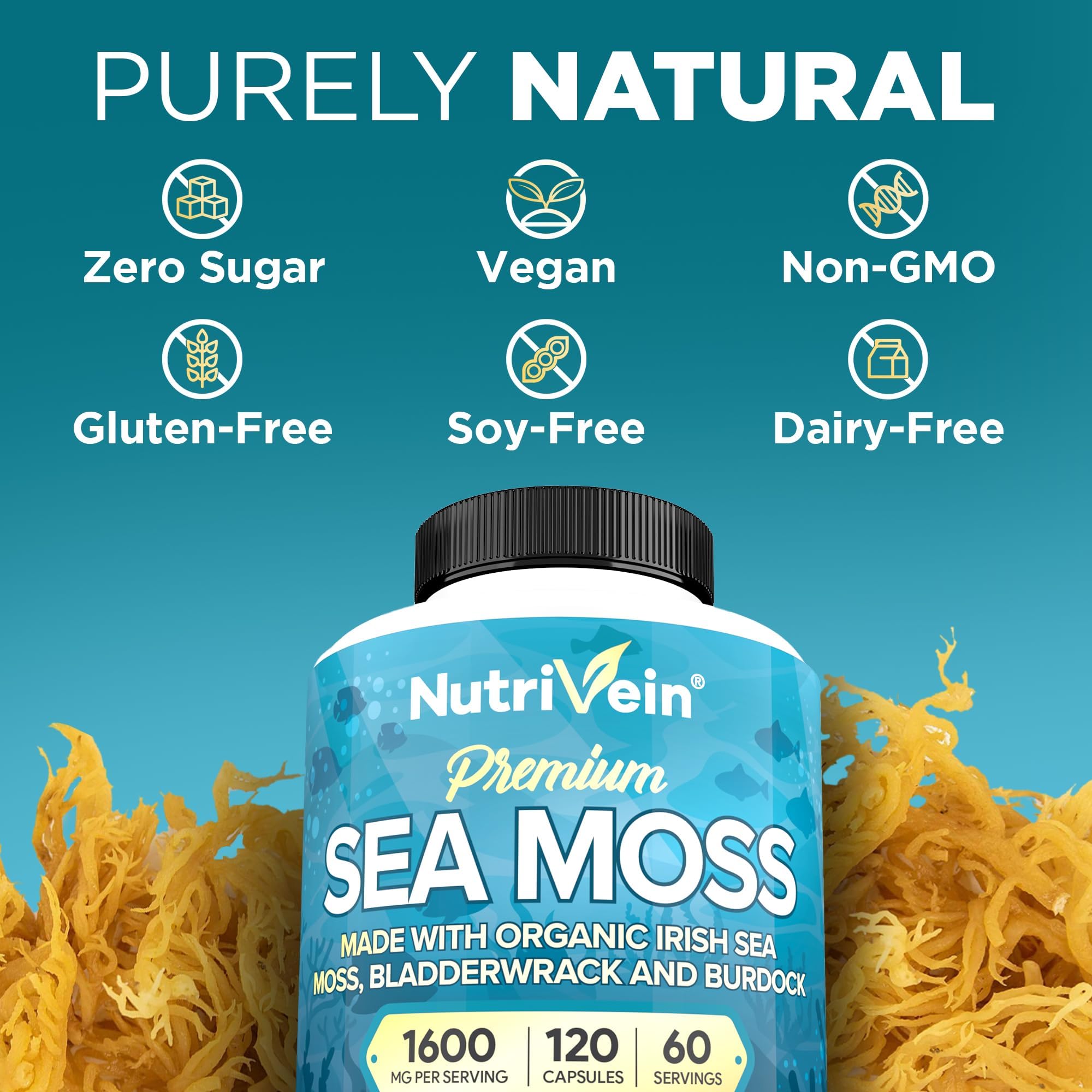 Nutrivein Made-in-USA facility badge emphasizes cGMP manufacturing