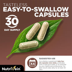 Nutrivein label highlights 2600 mg per serving.