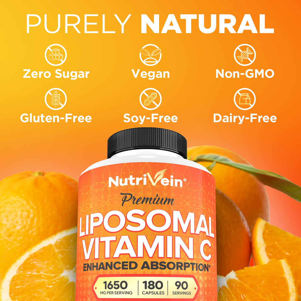 Nutrivein vitamin C 1650mg promotes balanced wellness across energy, mood, and recovery.