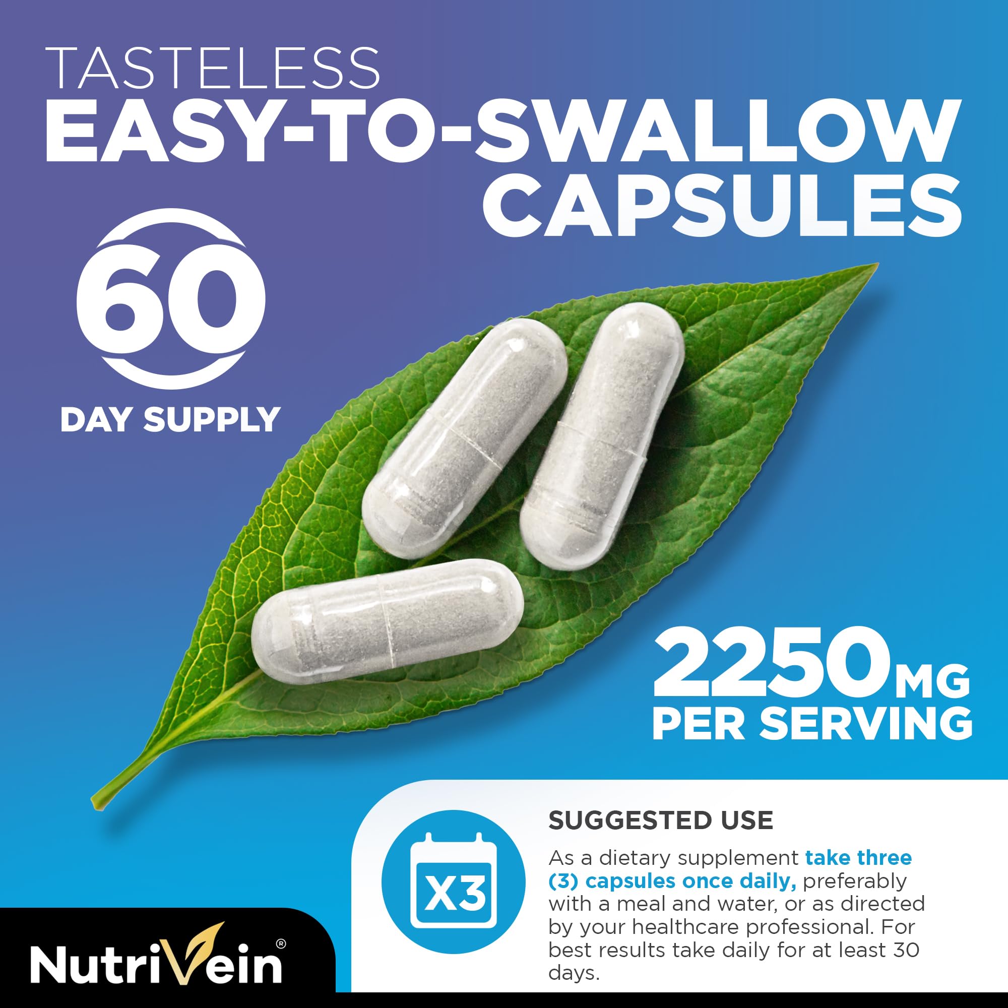 Nutrivein Premium Multi Collagen daily serving image suggests convenient routine for busy lifestyles.