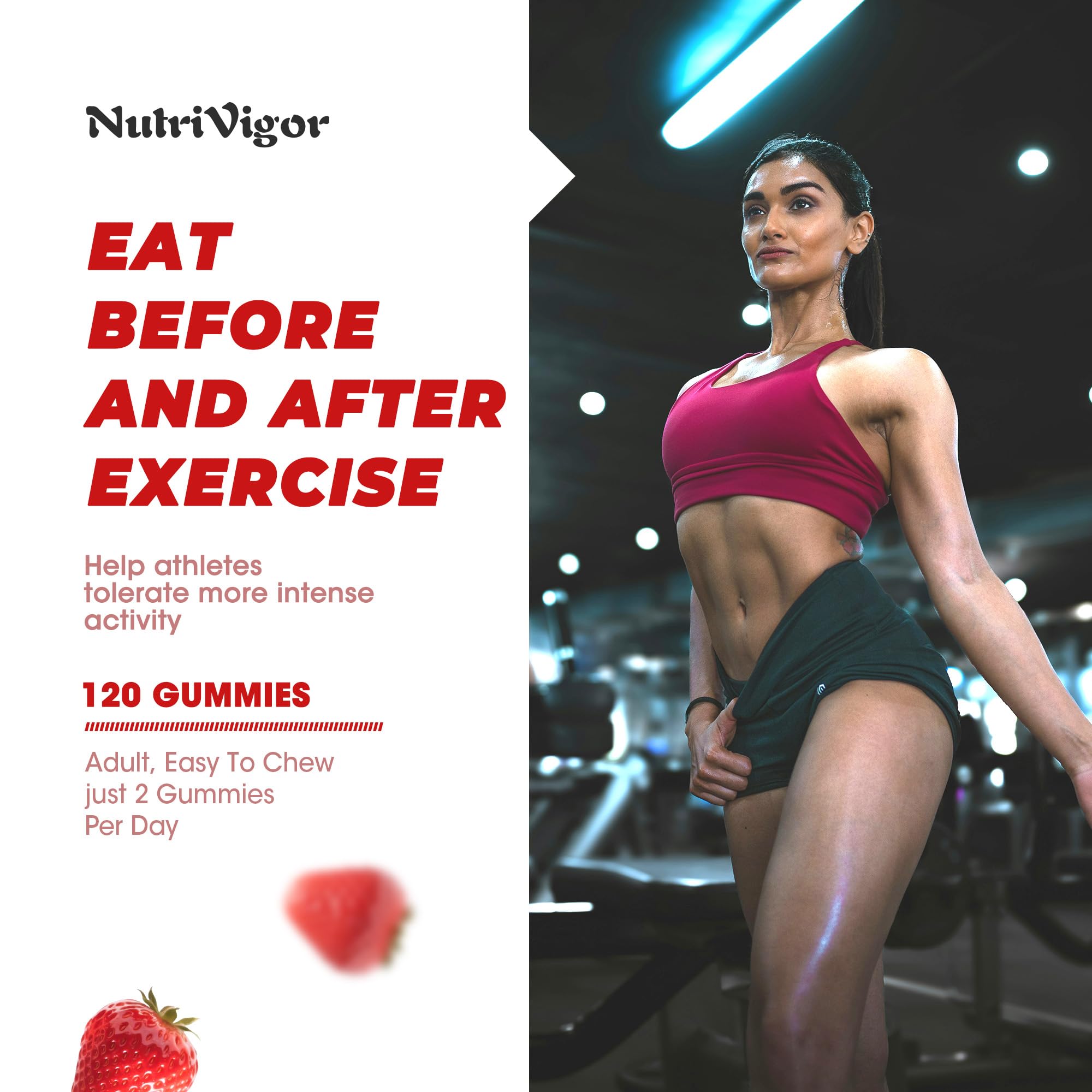 NutriVigor vegan gelatin-free label emphasizes clean ingredients.