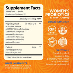 NutriZing Women's Probiotic capsules close-up for daily intake