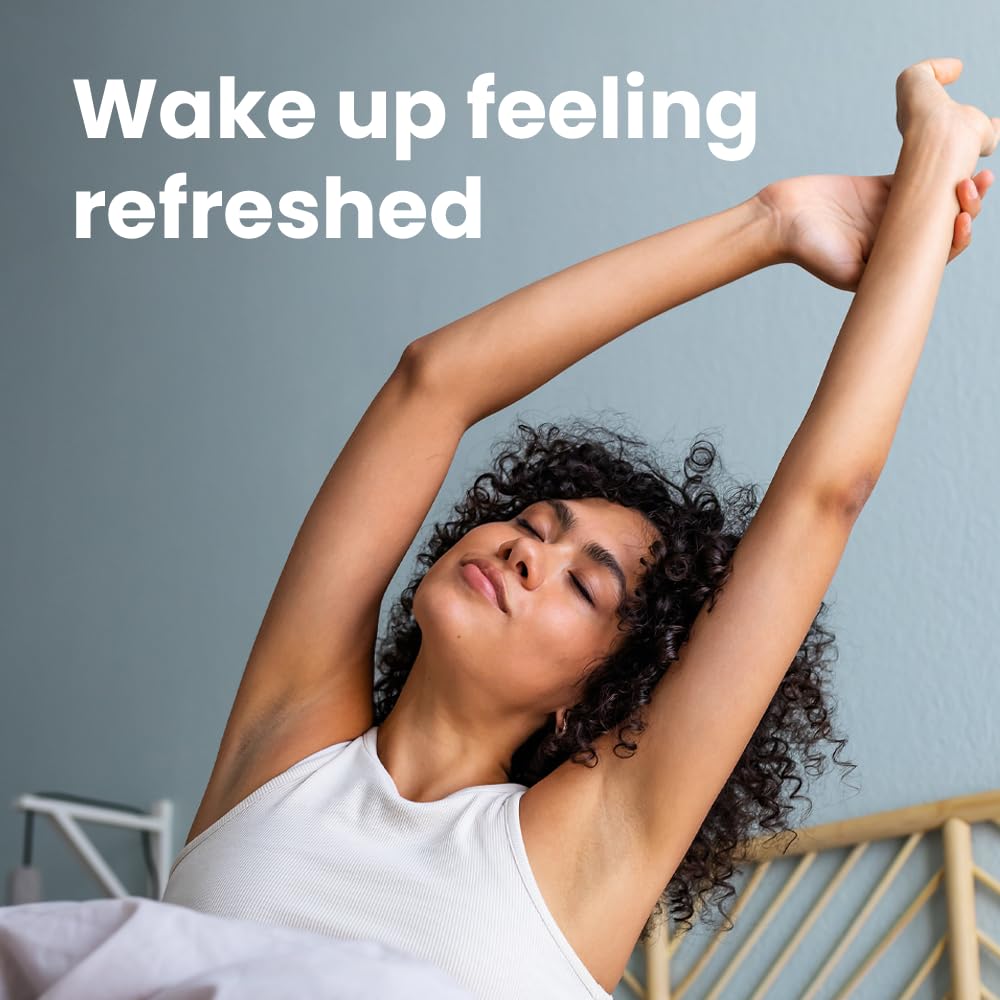 Nutrosleep PEP19 bottle on nightstand beside a clock signals consistent bedtime routine.