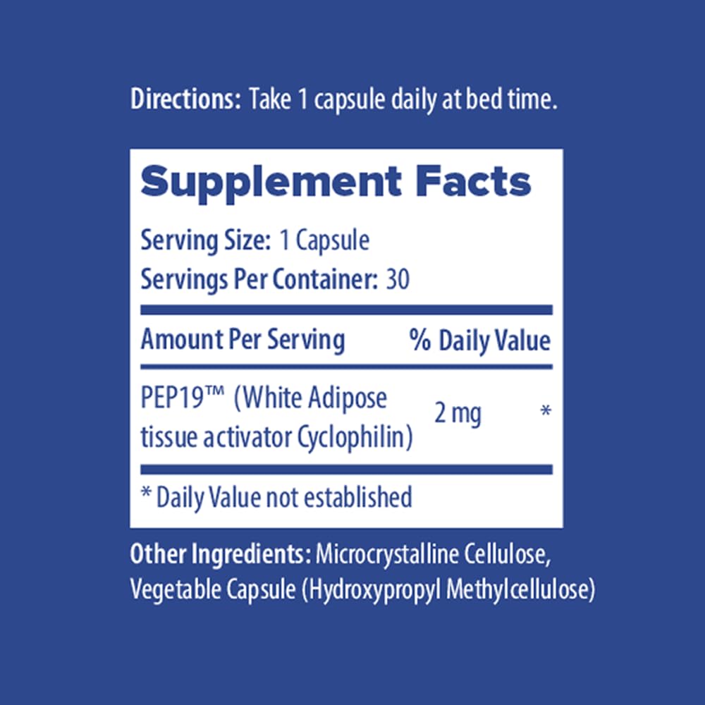 Nutrosleep PEP19 capsules close-up shows easy nightly sleep support.