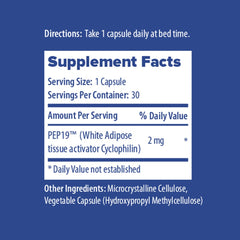 Nutrosleep PEP19 capsules close-up shows easy nightly sleep support.