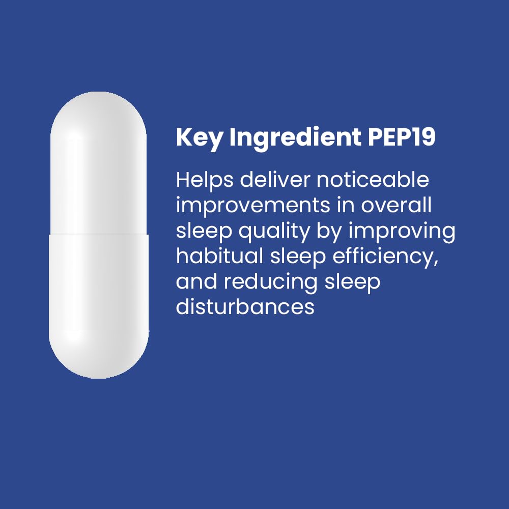 Nutrosleep PEP19 nighttime routine setup suggests simple, consistent evenings for restful sleep.
