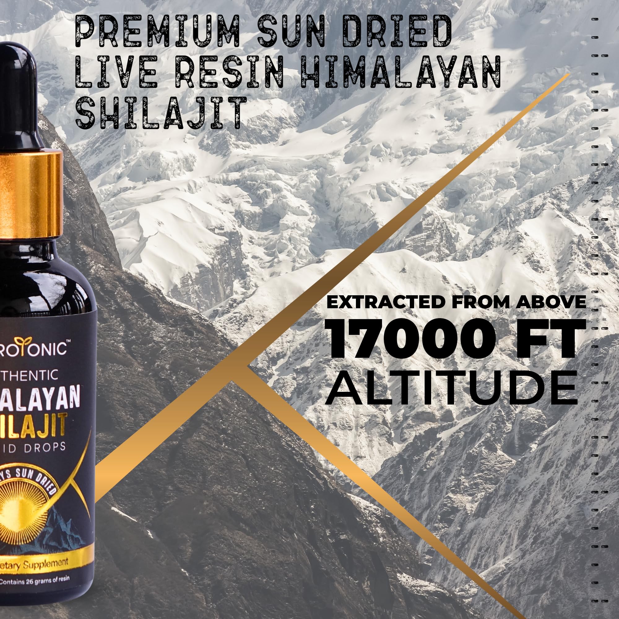 NutroTonic nano-filtration badge demonstrates premium purity of shilajit