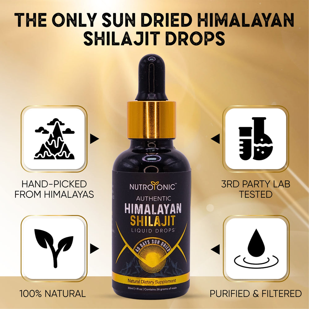 NutroTonic Shilajit drops nano-filtration ensures high purity