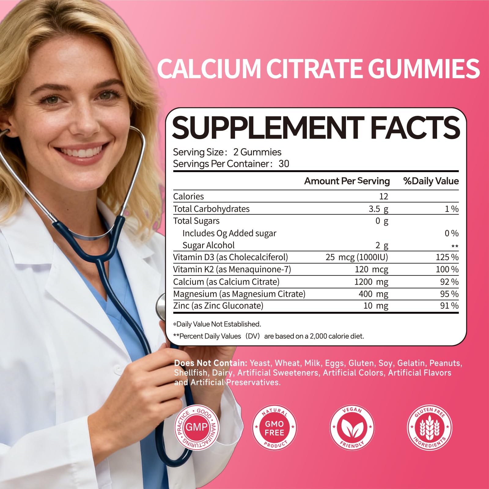 GMP-certified, allergen-free packaging statement