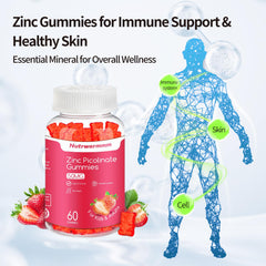 Nutrwarmmm Zinc Picolinate bottle label displaying 50 mg dosage