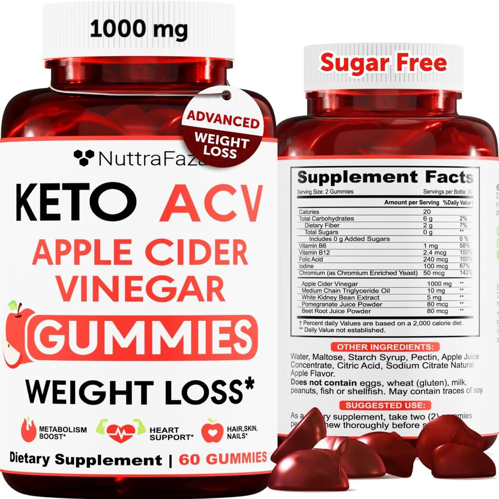 NuttraFaza Keto ACV Gummies bottle for convenient daily wellness.