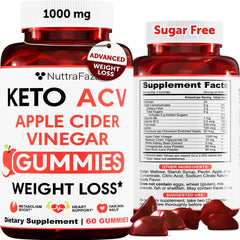 NuttraFaza Keto ACV Gummies bottle for convenient daily wellness.