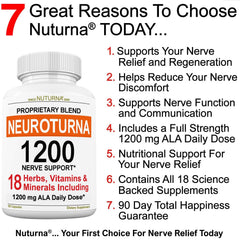 Nuturna capsules close-up showing premium blend for nerve support.