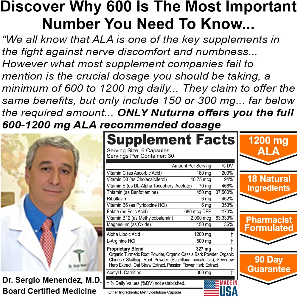 Nuturna ingredient blend visual highlighting 18 premium nutrients.