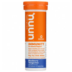 Nuun Immunity packaging showcases blueberry-tangerine flavor for on-the-go hydration