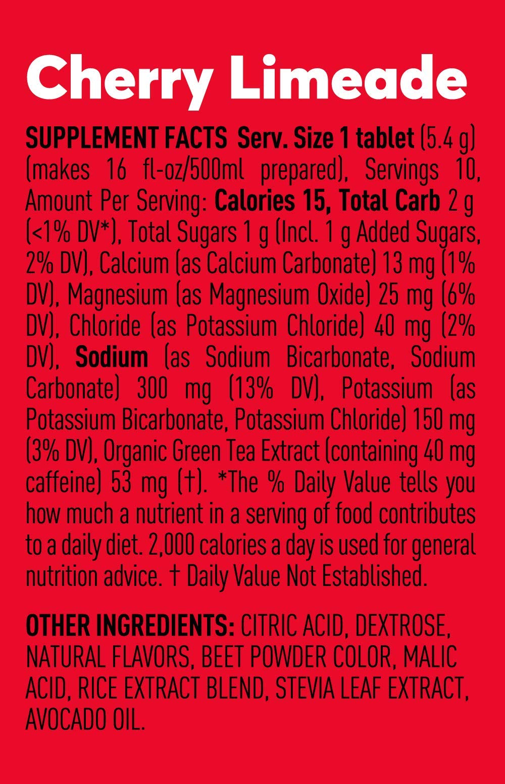 Tablet in water bottle showing flavor release.