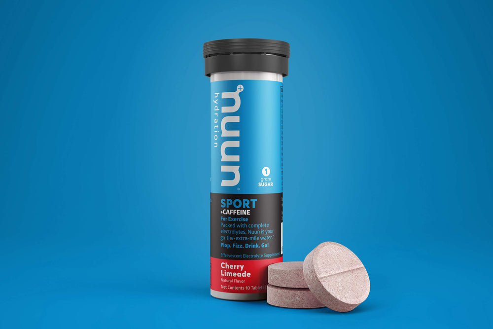 Ingredients panel on Nuun Sport tube.