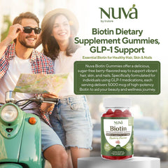 NuVa bottle back label explains nutrition and GLP-1 friendly use.