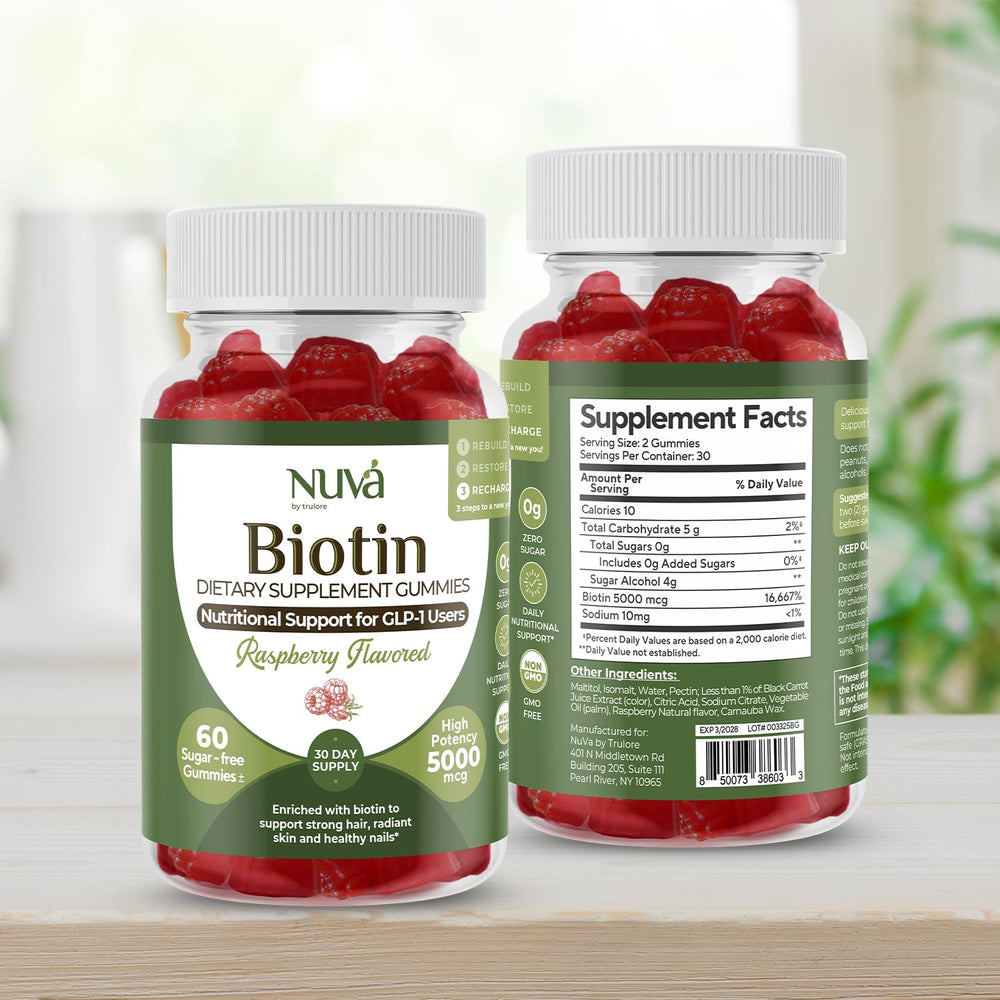 Raspberries beside NuVa packaging emphasize natural flavor.