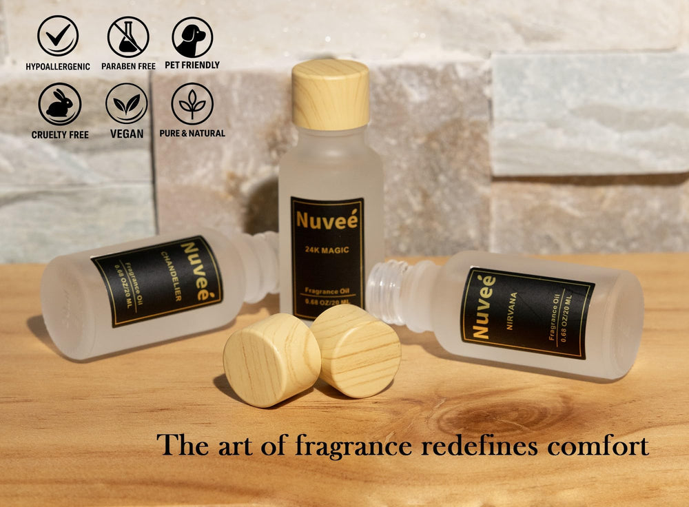 Nuveé Chandelier diffuser setup highlights premium aroma flow in modern interiors.