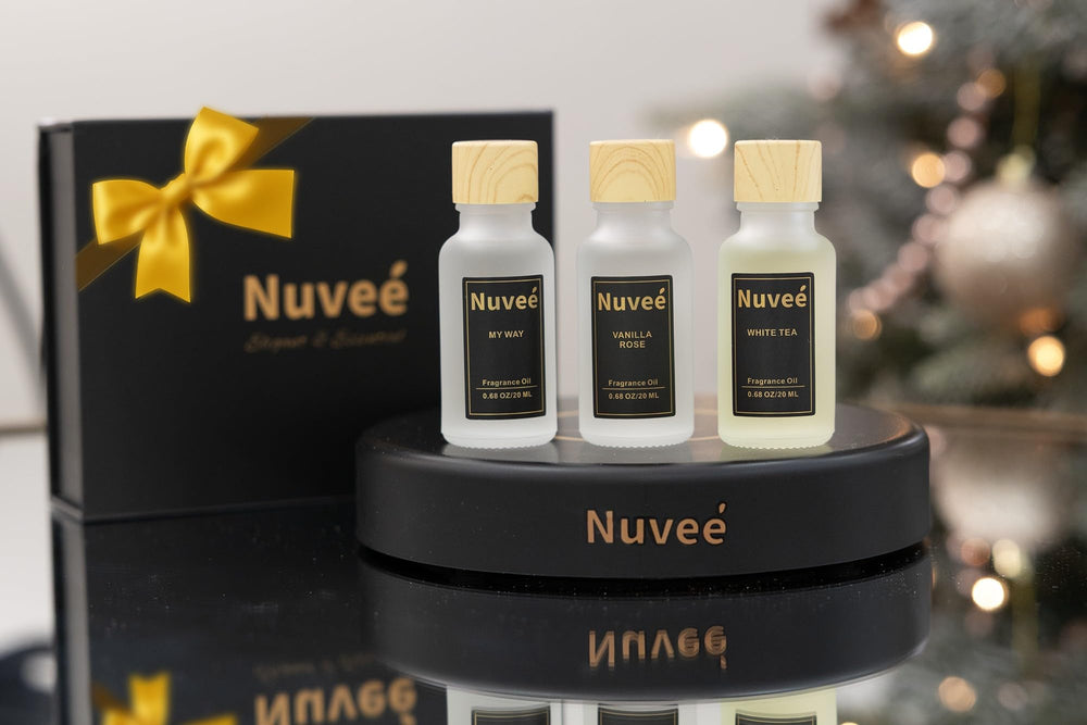 Nuveé Modern room ambiance shot demonstrates effortless fragrance integration