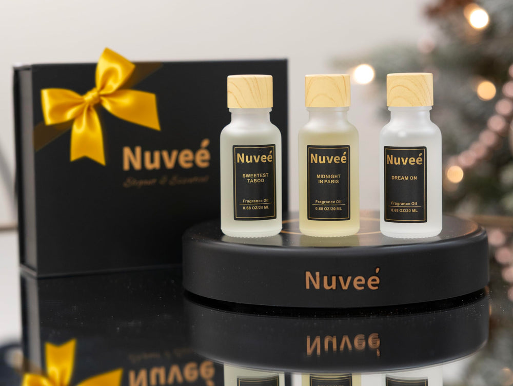 Nuveé soft lighting and refined scents enhance home ambience.