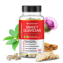 NUVIBOOST GlucoVantage cinnamon detail underscores natural flavor and wellness synergy.