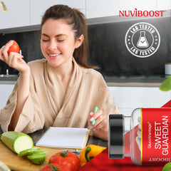 NUVIBOOST GlucoVantage ingredient blend close-up with cinnamon hints for balanced energy.