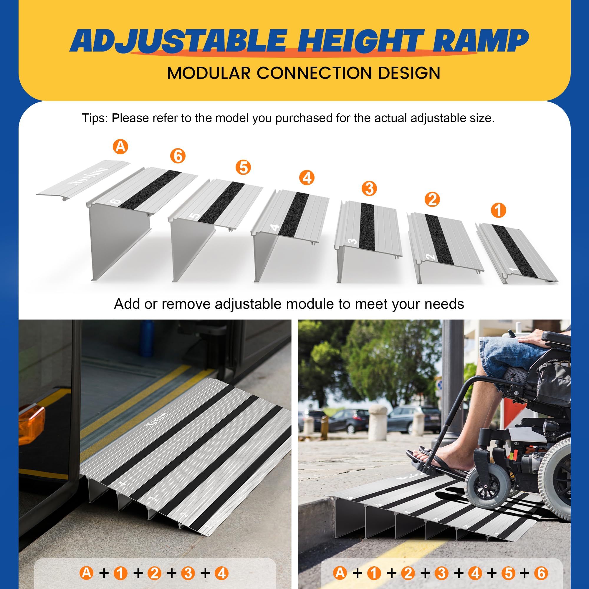 Nuvium Rise Threshold Ramp hardware pack included for secure installation.