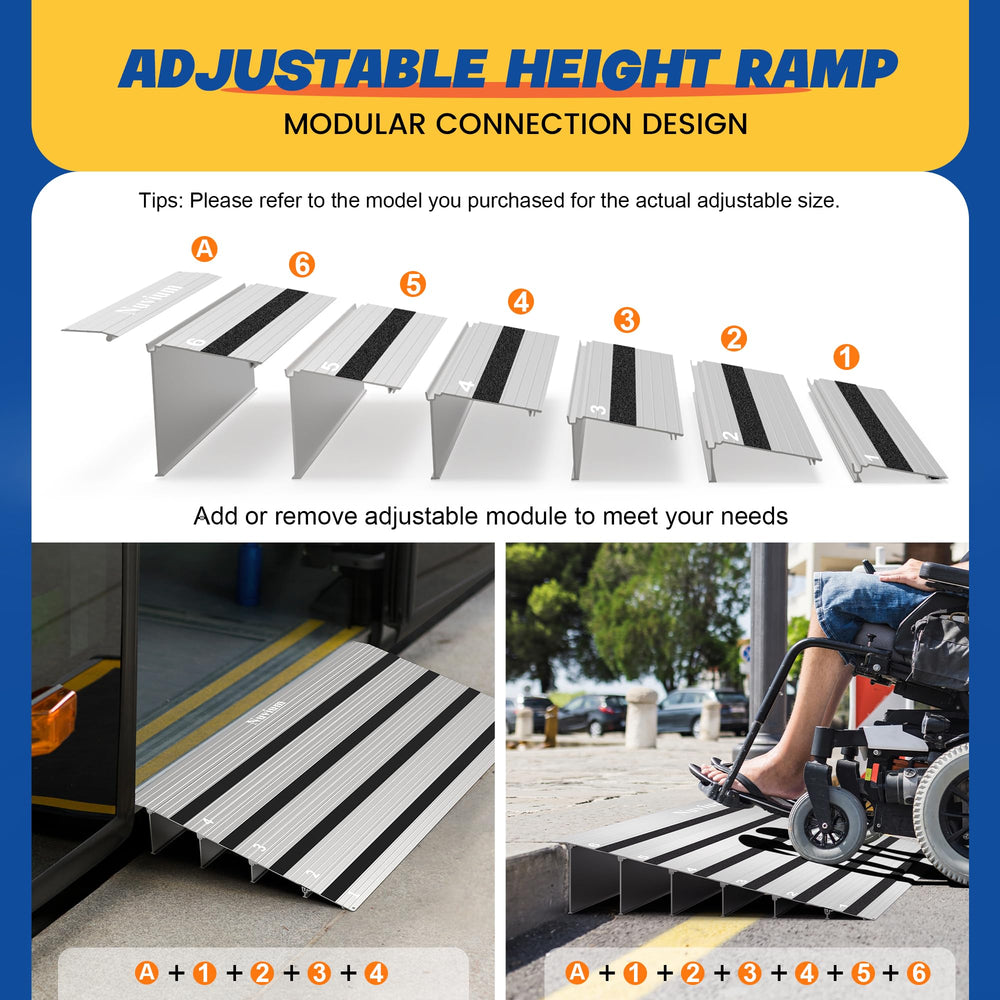 Nuvium Rise Threshold Ramp hardware pack included for secure installation.