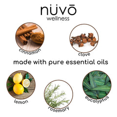 NUVO Thieves Oil diffuses in a diffuser to promote relaxation.