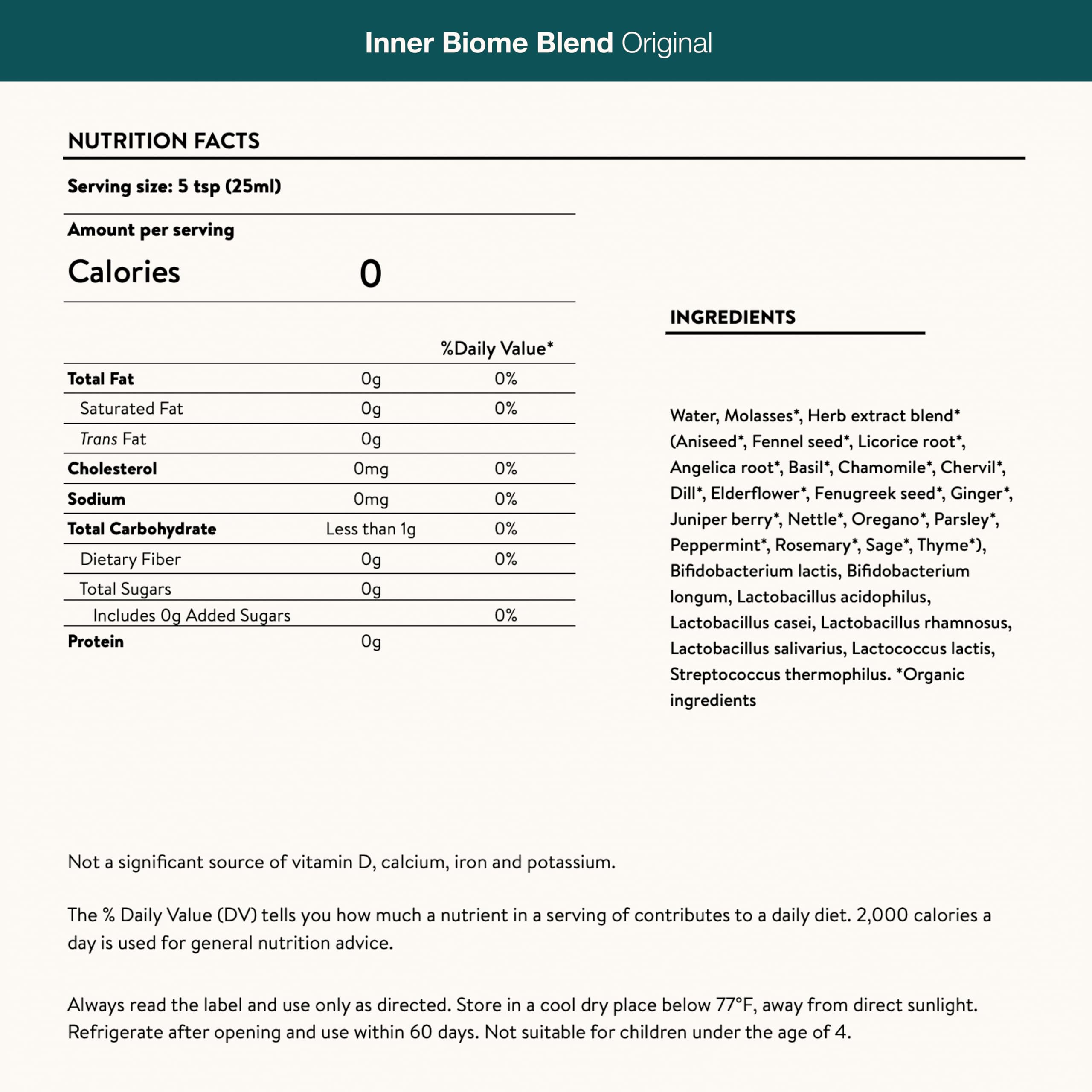 Nuzest Inner Biome Blend original flavor bottle with classic taste.
