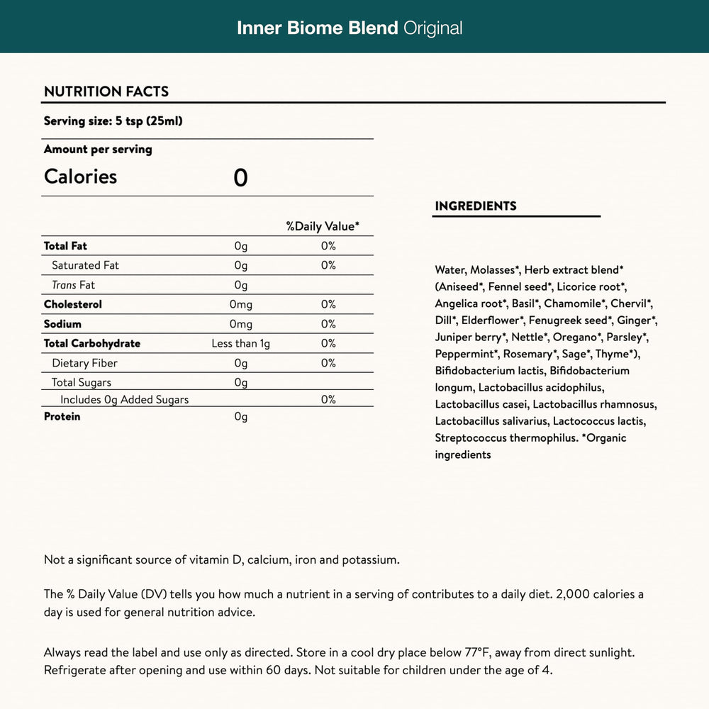 Nuzest Inner Biome Blend original flavor bottle with classic taste.