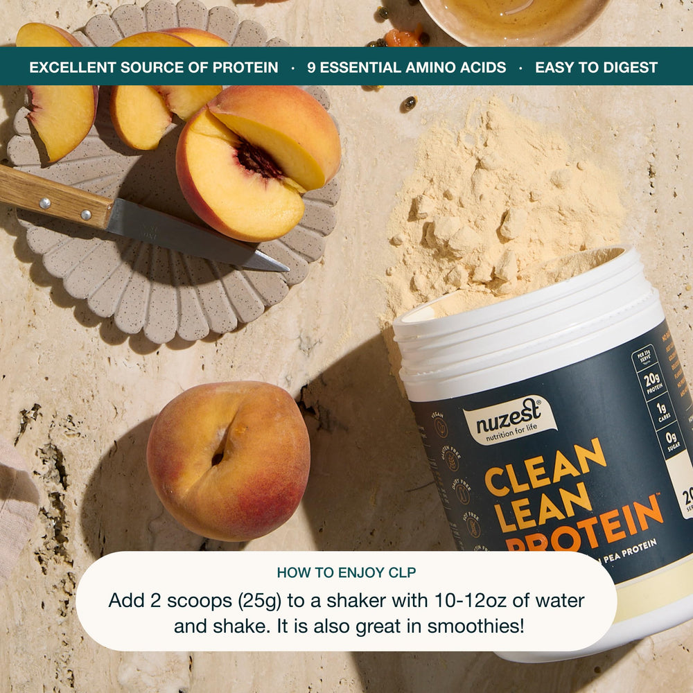 Nuzest pea protein powder allergen-free claim suitable for sensitive diets