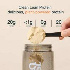 Nuzest pea protein powder shaker blend a creamy vegan shake in minutes