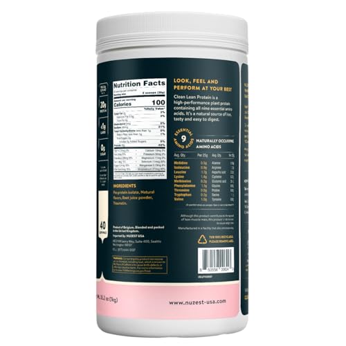 Nuzest wild strawberry protein shake in a shaker bottle for post-workout fuel.