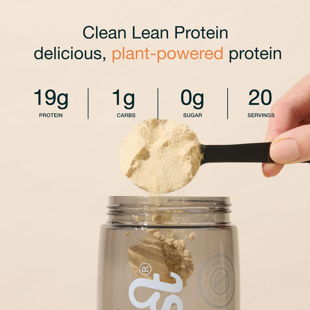 Nuzest salted caramel shake glass, tasty dairy-free post-workout protein option.